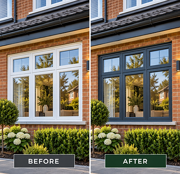 Window Frame Transformation Before and After