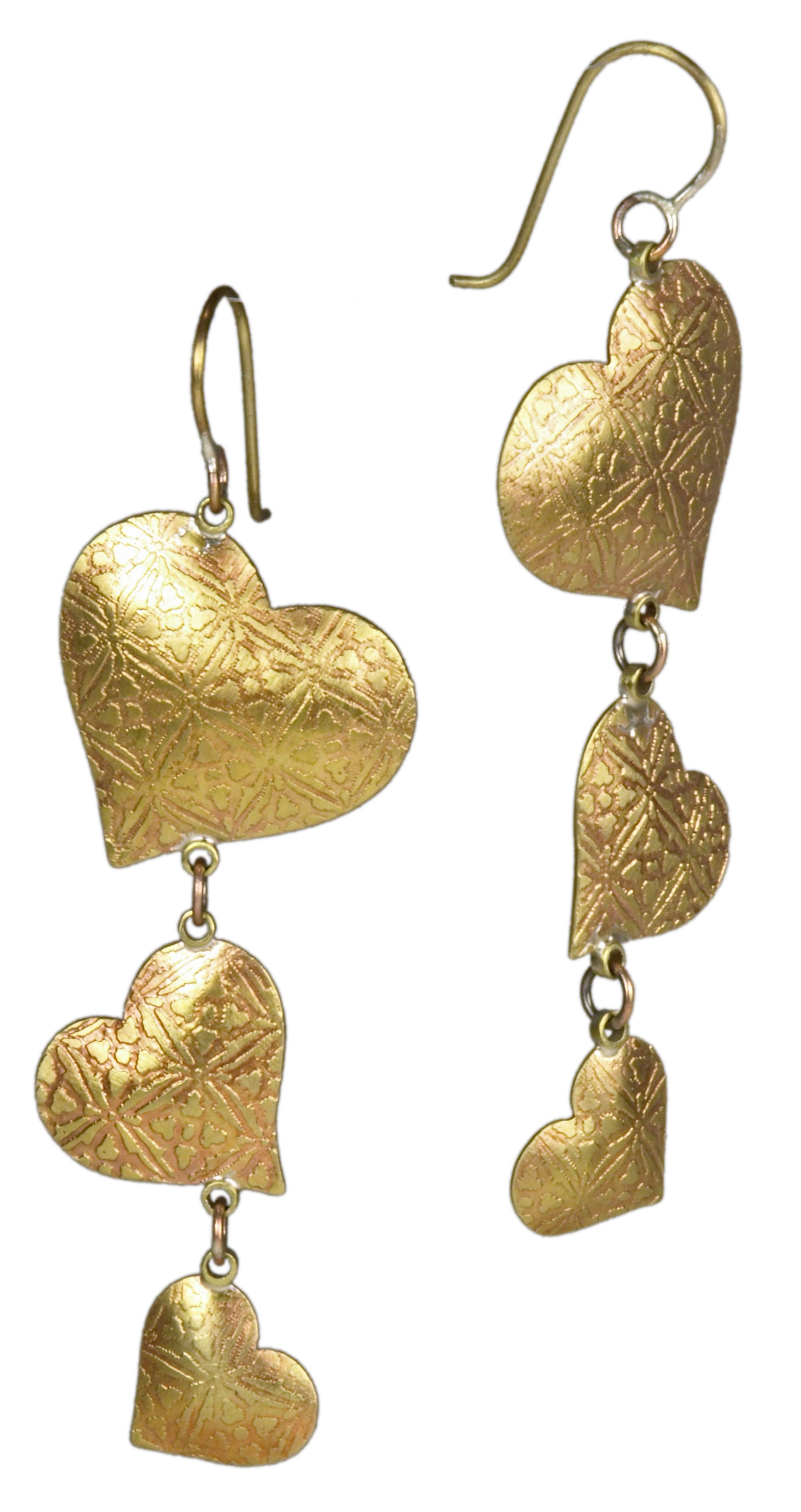 Floating Heart Earrings
