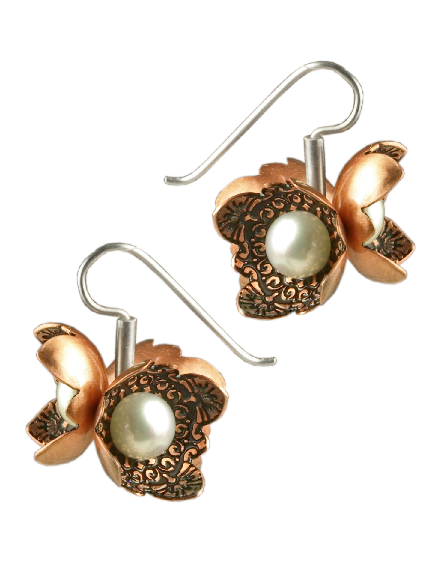 Pearl Flower Cluster Earrings