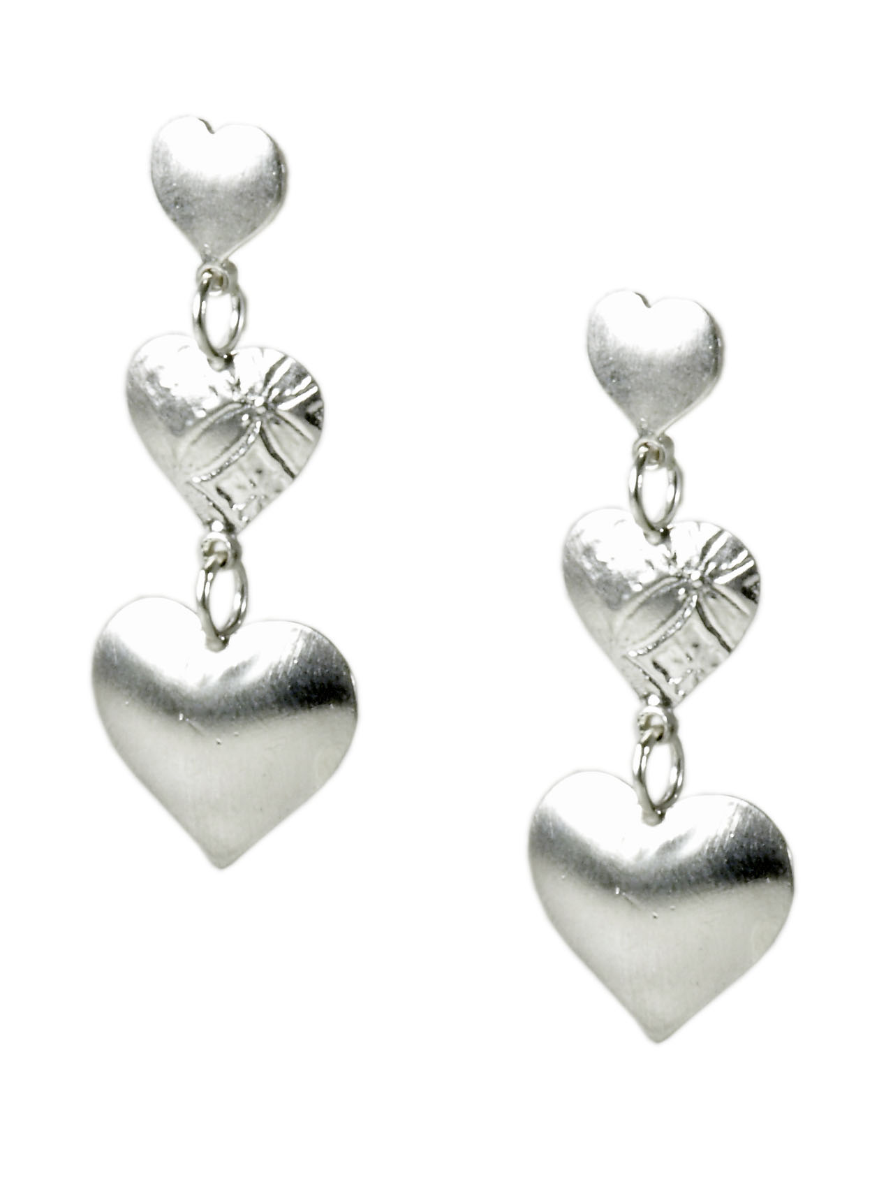 Triple Heart Earrings