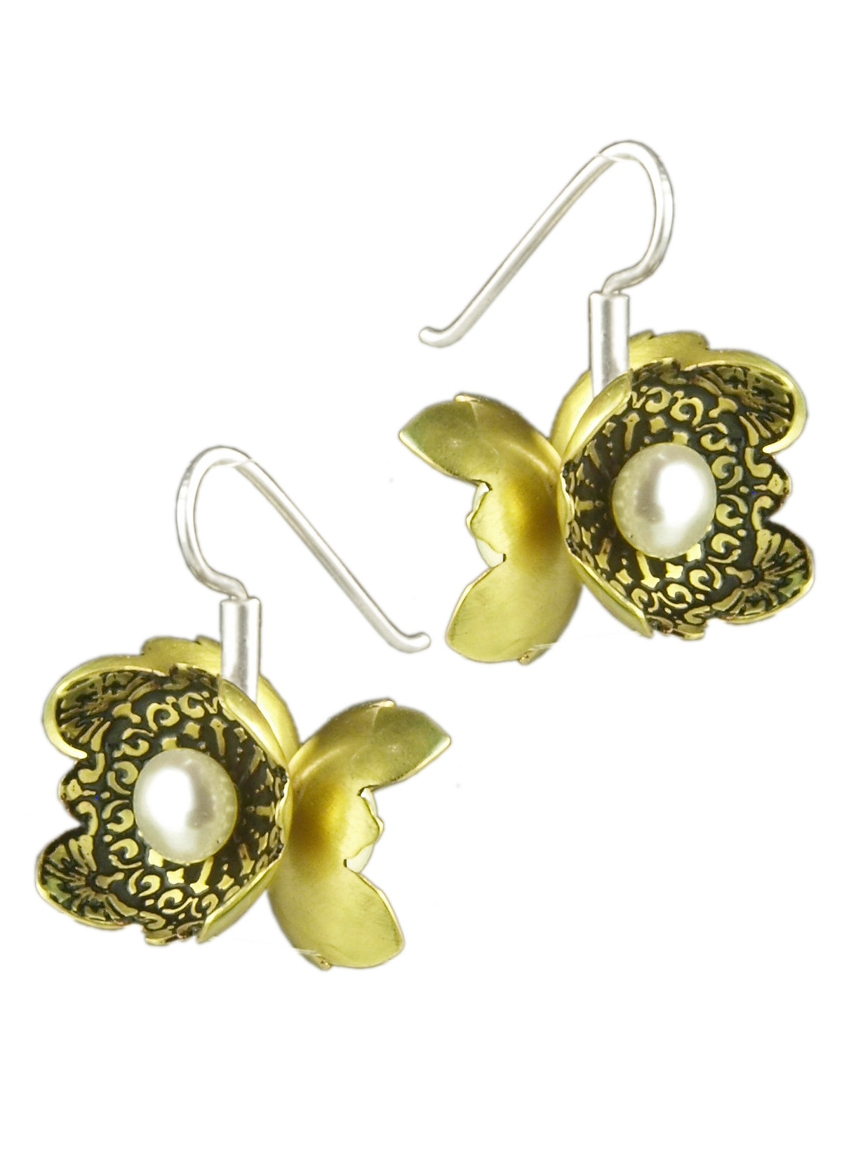Pearl Flower Cluster Earrings