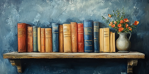 u6491262663_bookcase_oil_painting_--ar_21_--stylize_400_--v_6_b3ced401-acd4-4c44-b37e-34a2