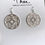Thumbnail: Elephant Foot Rhinestone Round Drop Earrings