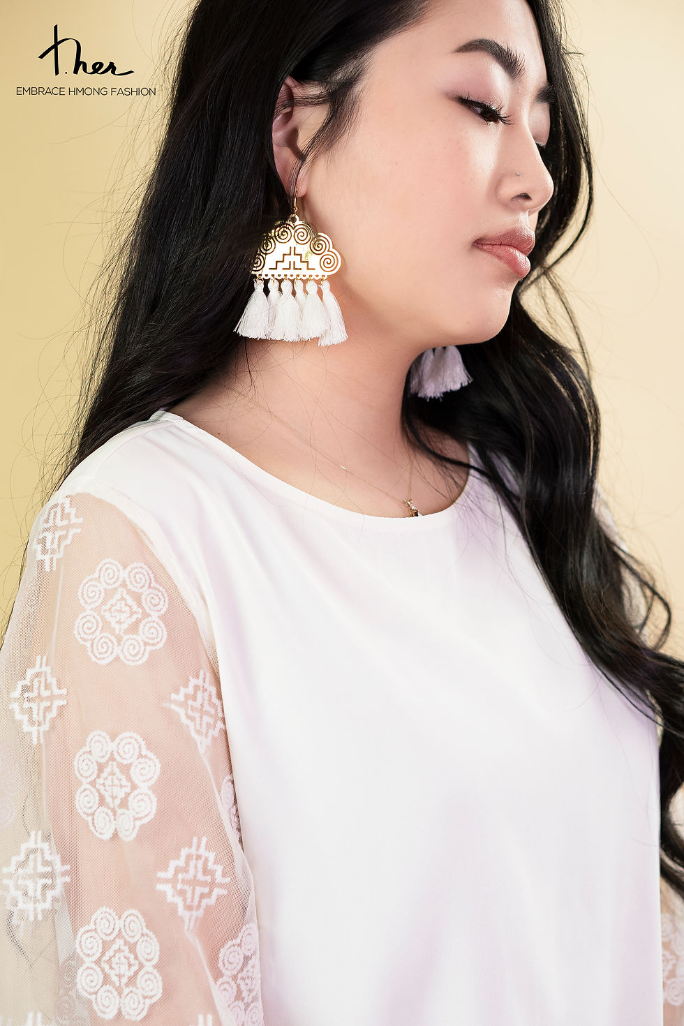 Thumbnail: Embroidered Sleeve Top