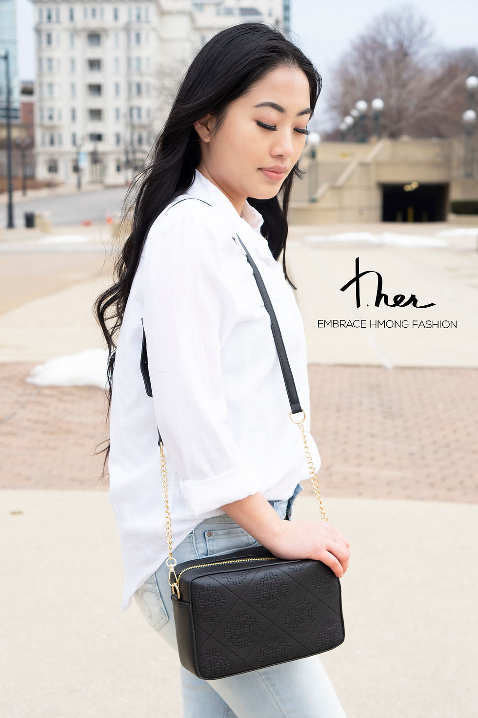 Thumbnail: Embroidered Crossbody Purse