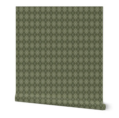 Green argyle wallpaper
