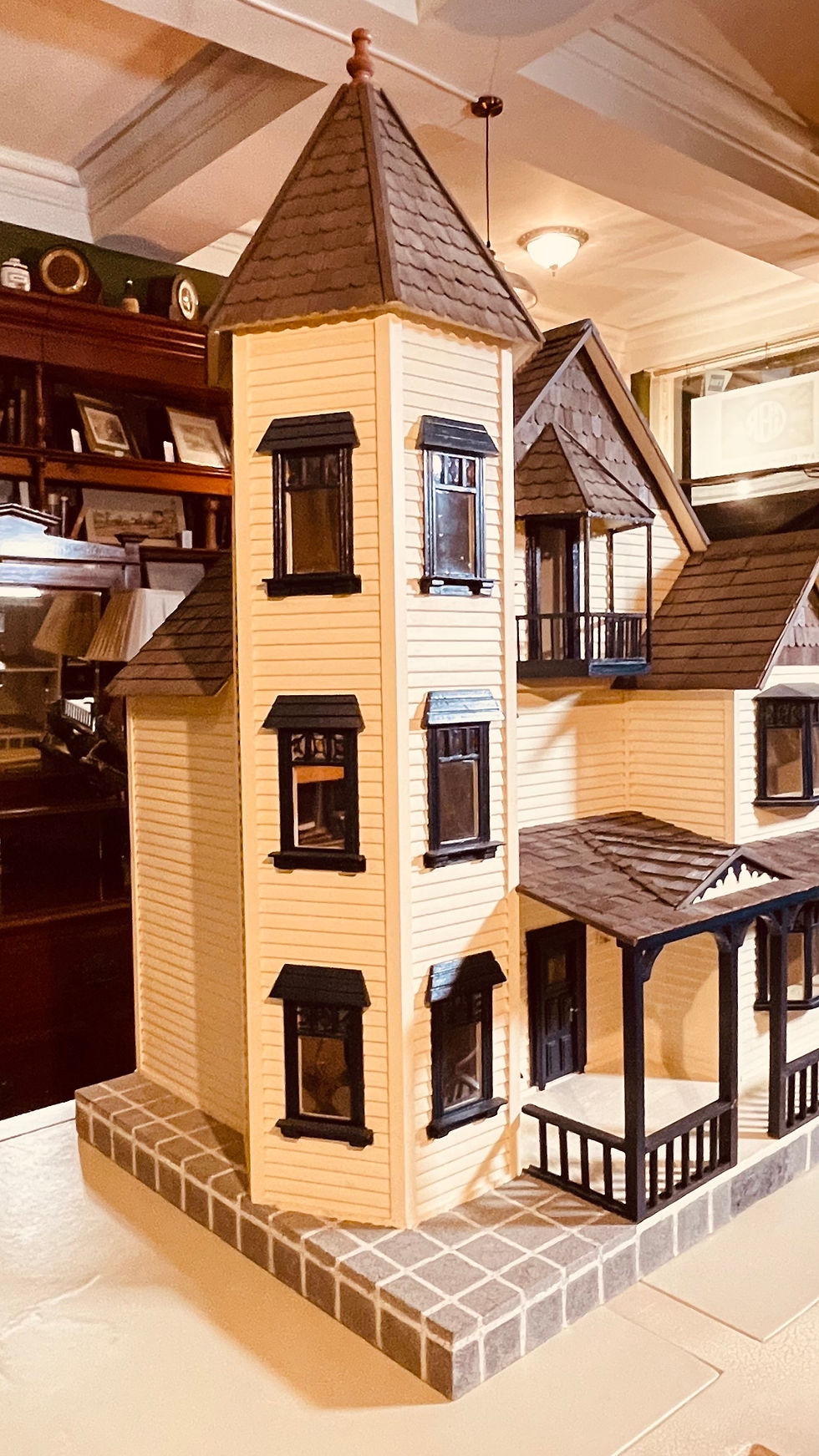Thumbnail: Vintage Victorian Mansion House Dolls House - #