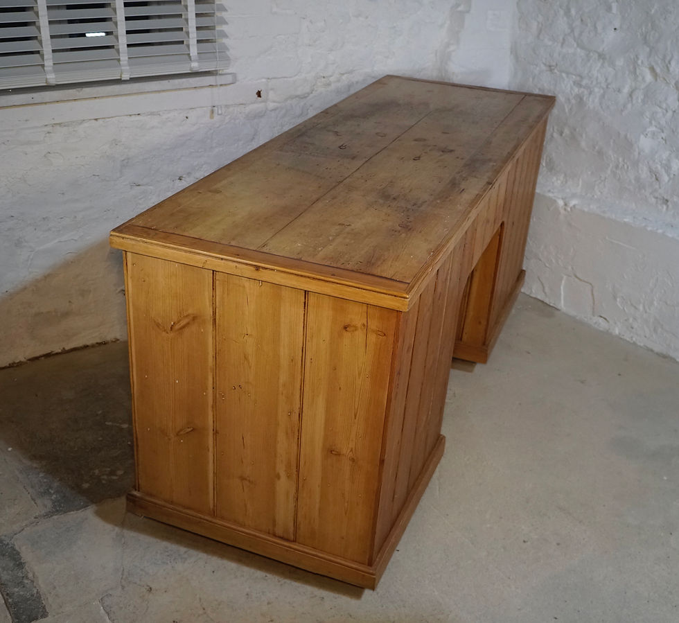 Thumbnail: Victorian Great Western Railways Station Masters Pine Desk - #6264
