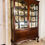 Thumbnail: Large Edwardian mahogany astragal-glazed display cabinet/bookcase - #