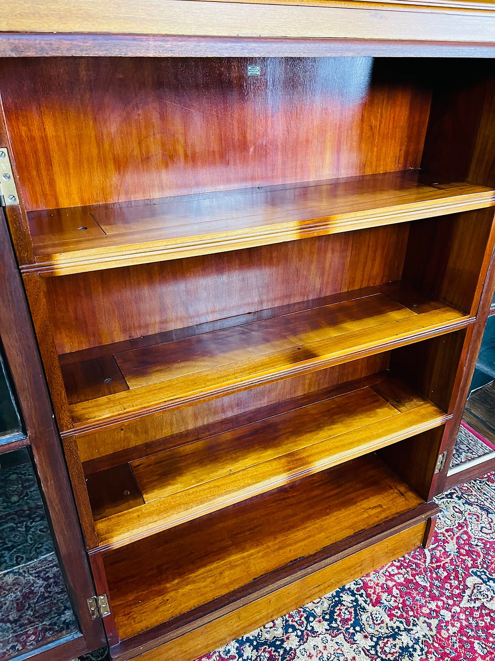 Thumbnail: Antique mahogany legal bookcase by WM Baker & Co. Oxford.