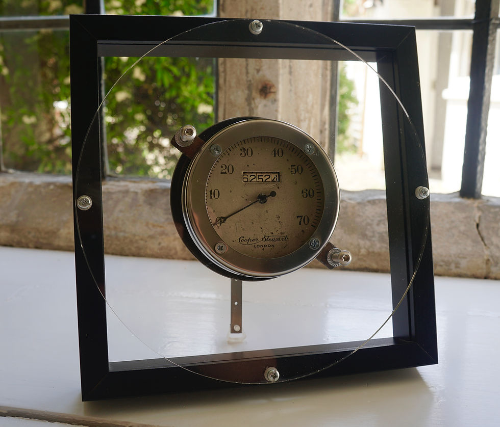 Thumbnail: Pre-war Cooper Stewart 70mph speedometer display piece.