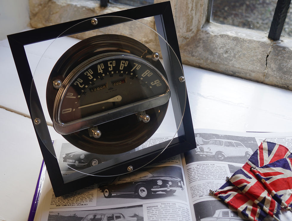 Thumbnail: Vintage 1950s Humber Hawk / Humber Super Snipe Jaeger speedometer display piece.