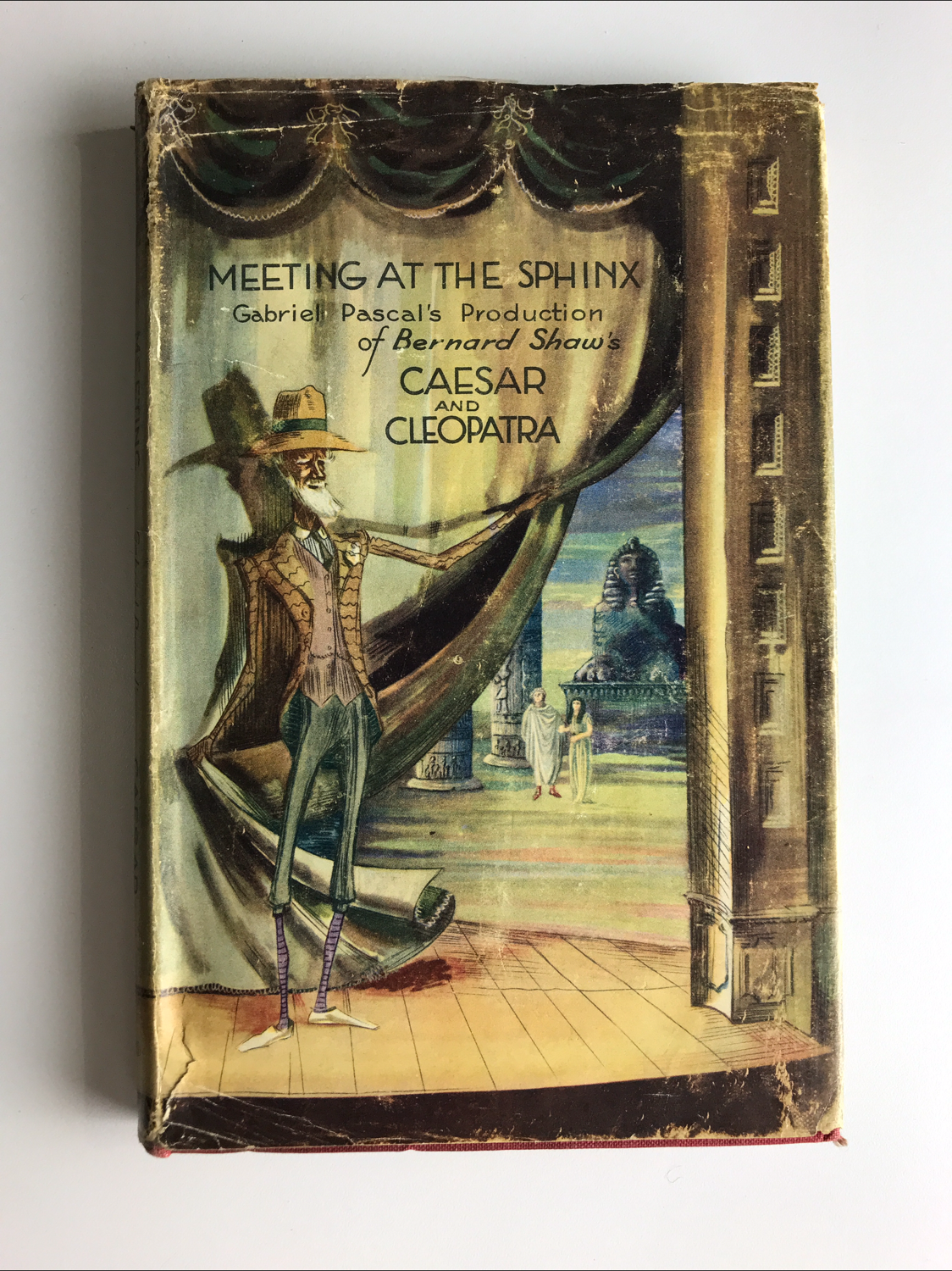 Meeting at the Sphinx...Caesar and Cleopatra vintage book 1945