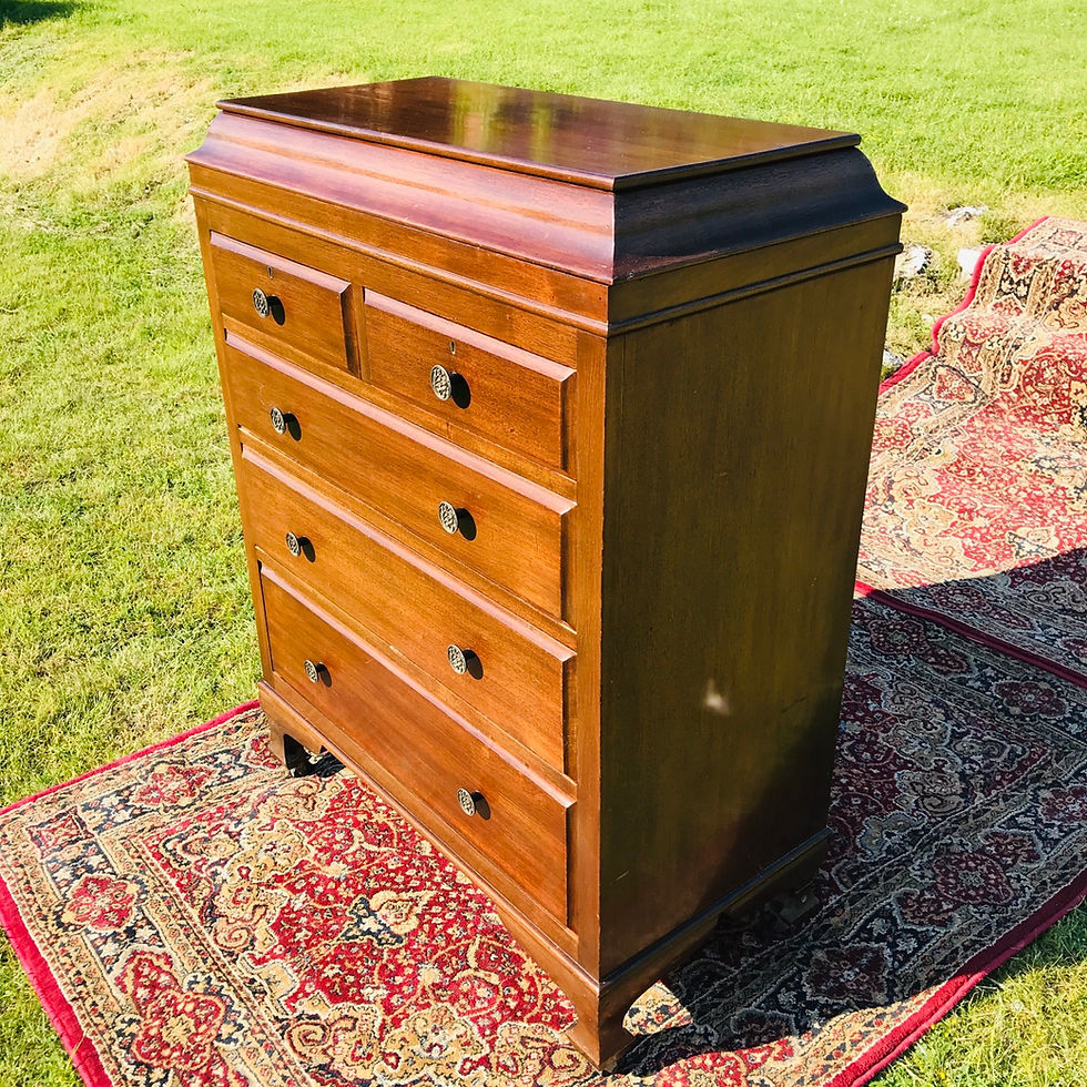 Thumbnail: Mahogany Tallboy with hidden fitted campaign section.