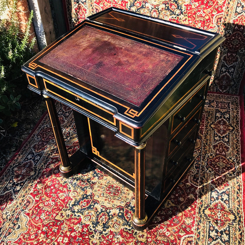 Thumbnail: Stunning Aesthetic Period Ebonised Davenport Desk 