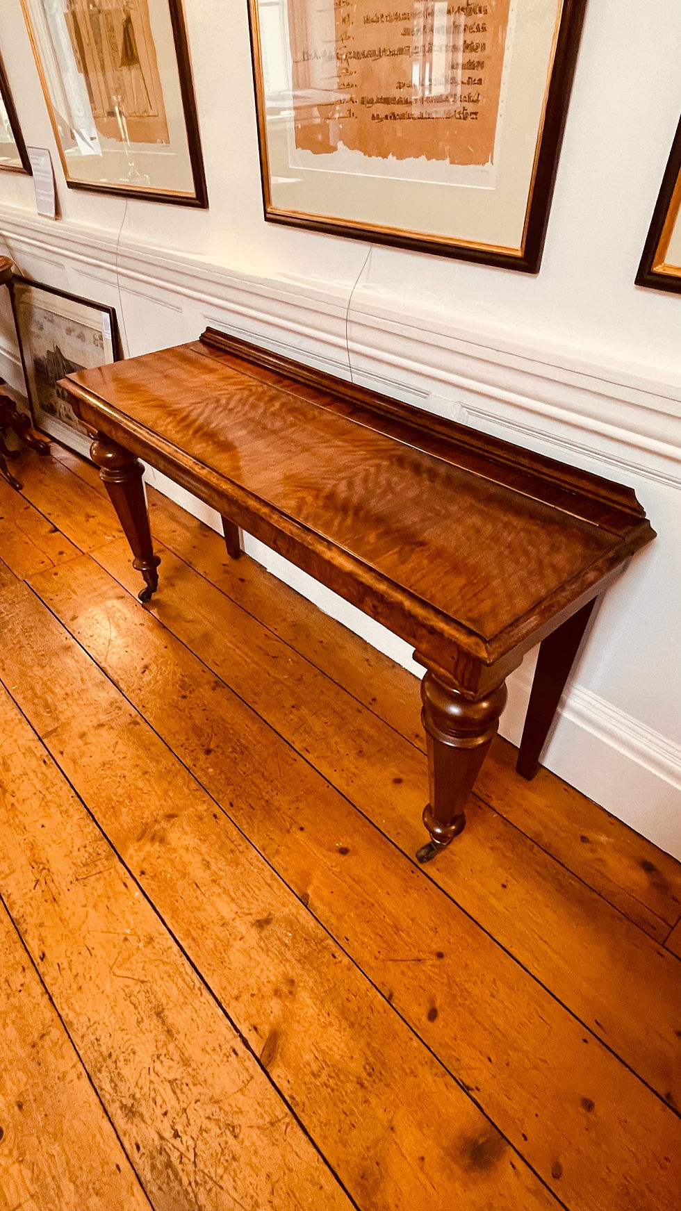 Thumbnail: Grand Antique Walnut console table / hall table - #8724