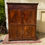 Thumbnail: King George lll campaign style, demountable, mahogany wardrobe - #8025