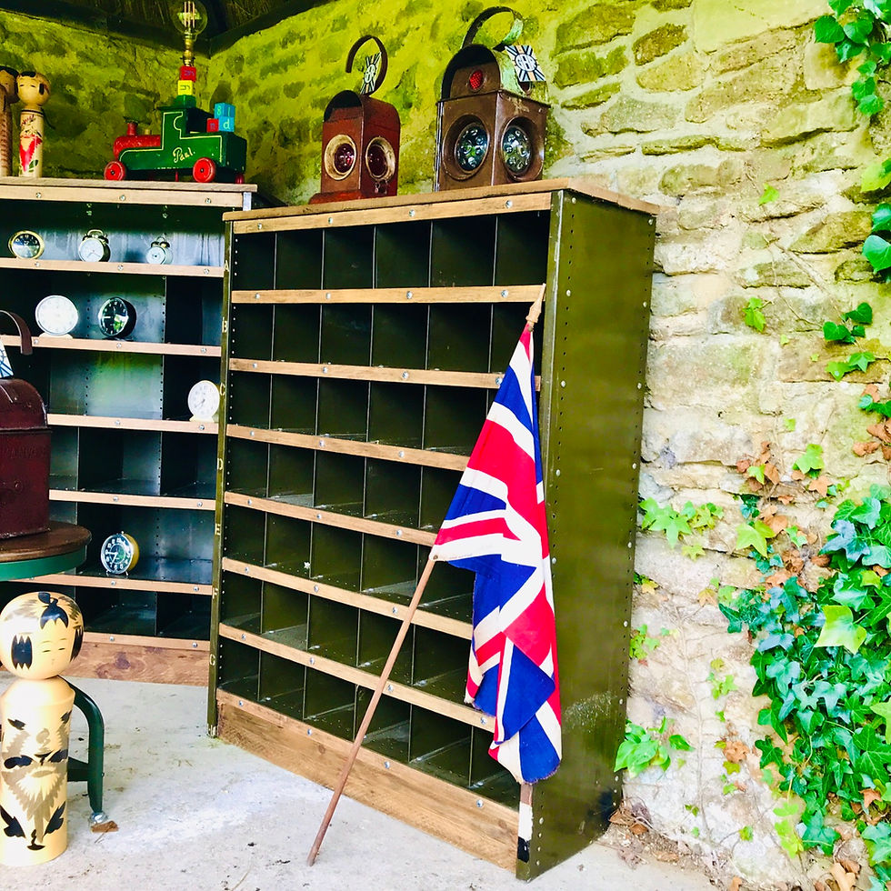 Thumbnail: Mid20thCentury Industrial Pigeonholes 94cm x 30cm x 120cm