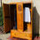 Thumbnail: 1920’s  Golden Oak Double Wardrobe over drawer base wardrobe. - #9077