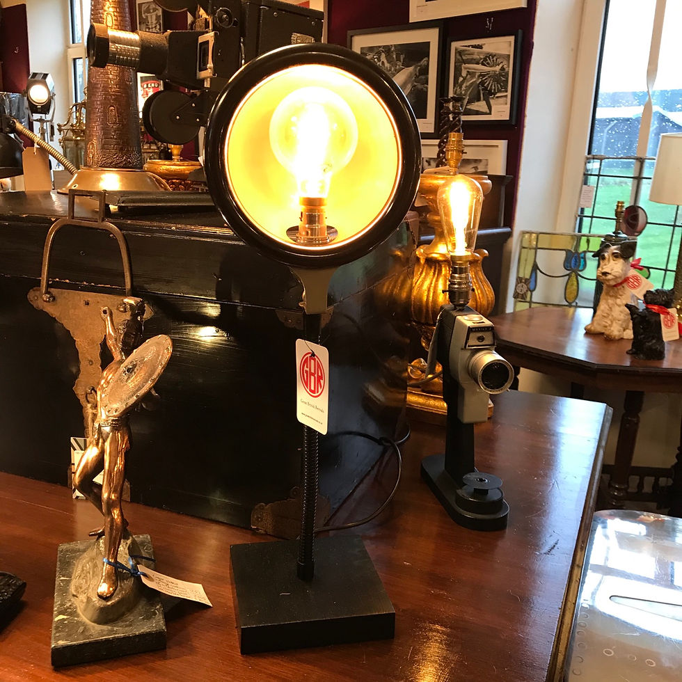 Antique RayOTherm heat lamp feature lamp.