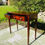 Thumbnail: Mahogany Serpentine Front Side Table / Console Table - #8268