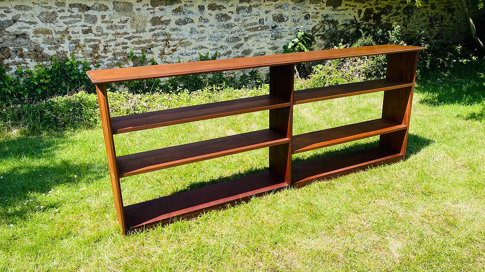 Thumbnail: Large vintage freestanding mahogany bookcase - #