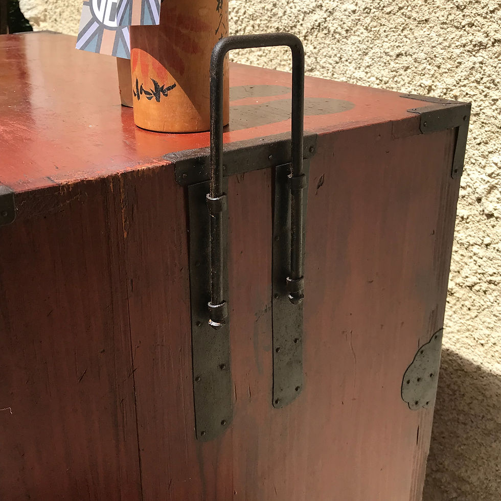 Thumbnail: Dark Cherry Vintage 6 drawer Japanese Tansu