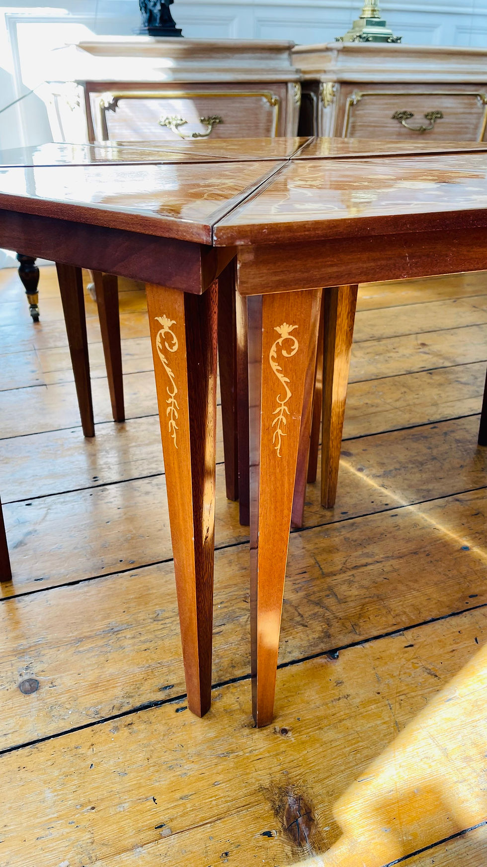 Thumbnail: Mid 20thC Italian Sorrento Marquetry Inlaid Occasional Table Set - 9106