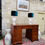 Thumbnail: 20thC reproduction Georgian style twin pedestal desk - #8318