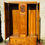 Thumbnail: 1920’s  Golden Oak Double Wardrobe over drawer base wardrobe. - #9077