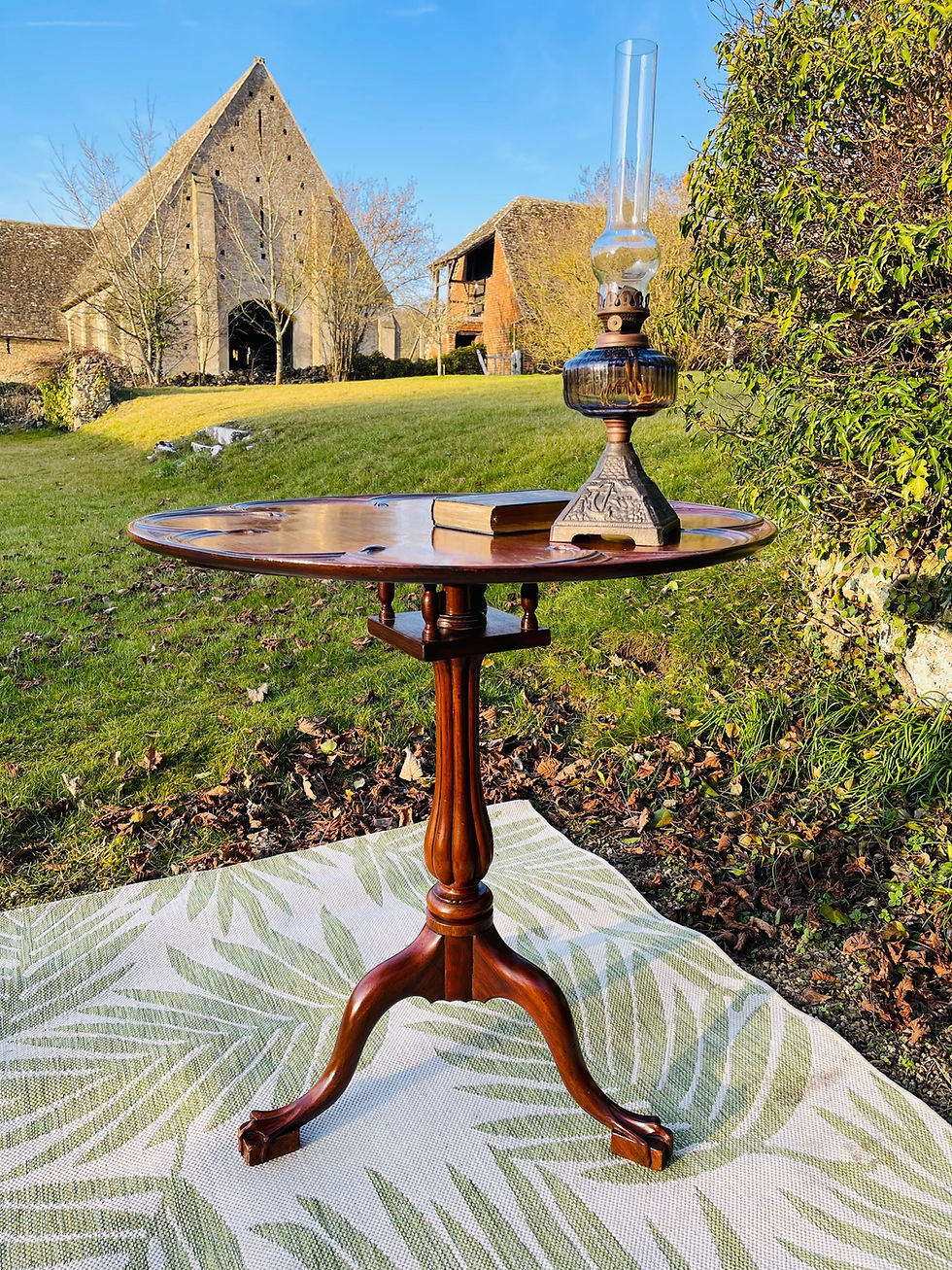Thumbnail: 19th Century mahogany tilt top supper table.