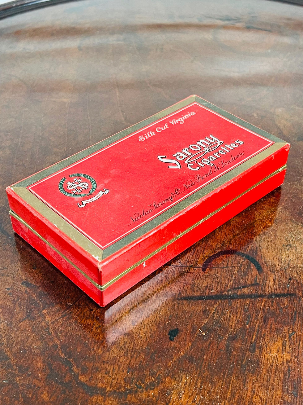 Thumbnail: Early Vintage Tobacco Box Sarony Silk Cut Virginia Cigarettes  #8630/3