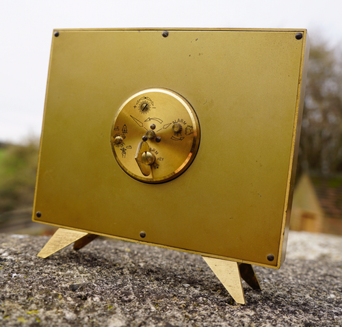 Mid 20th Century Swiza 8 Alarm clock in gold - # | gb-revivals