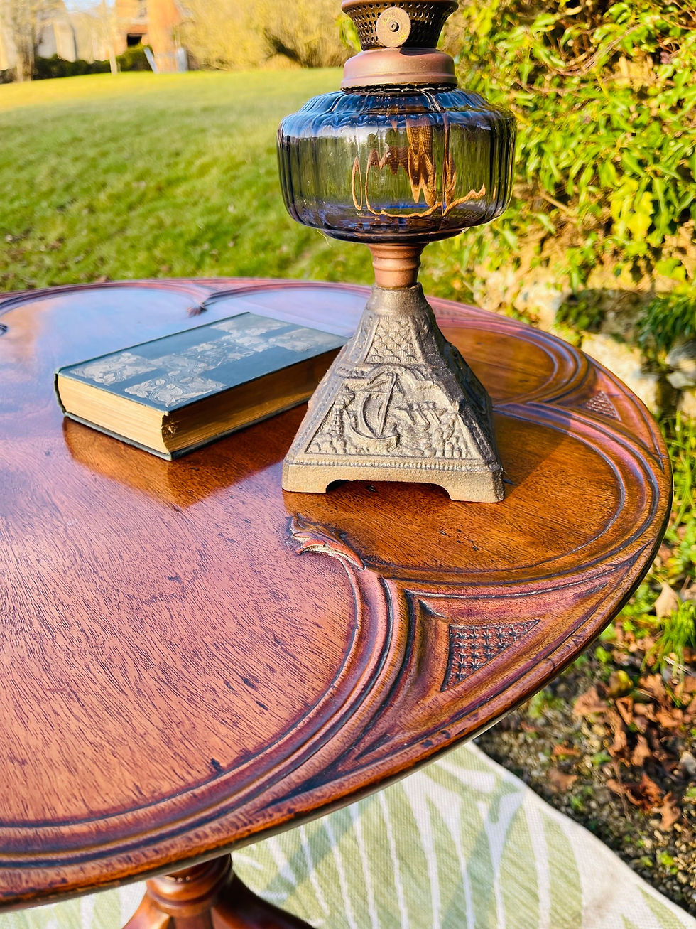 Thumbnail: 19th Century mahogany tilt top supper table.
