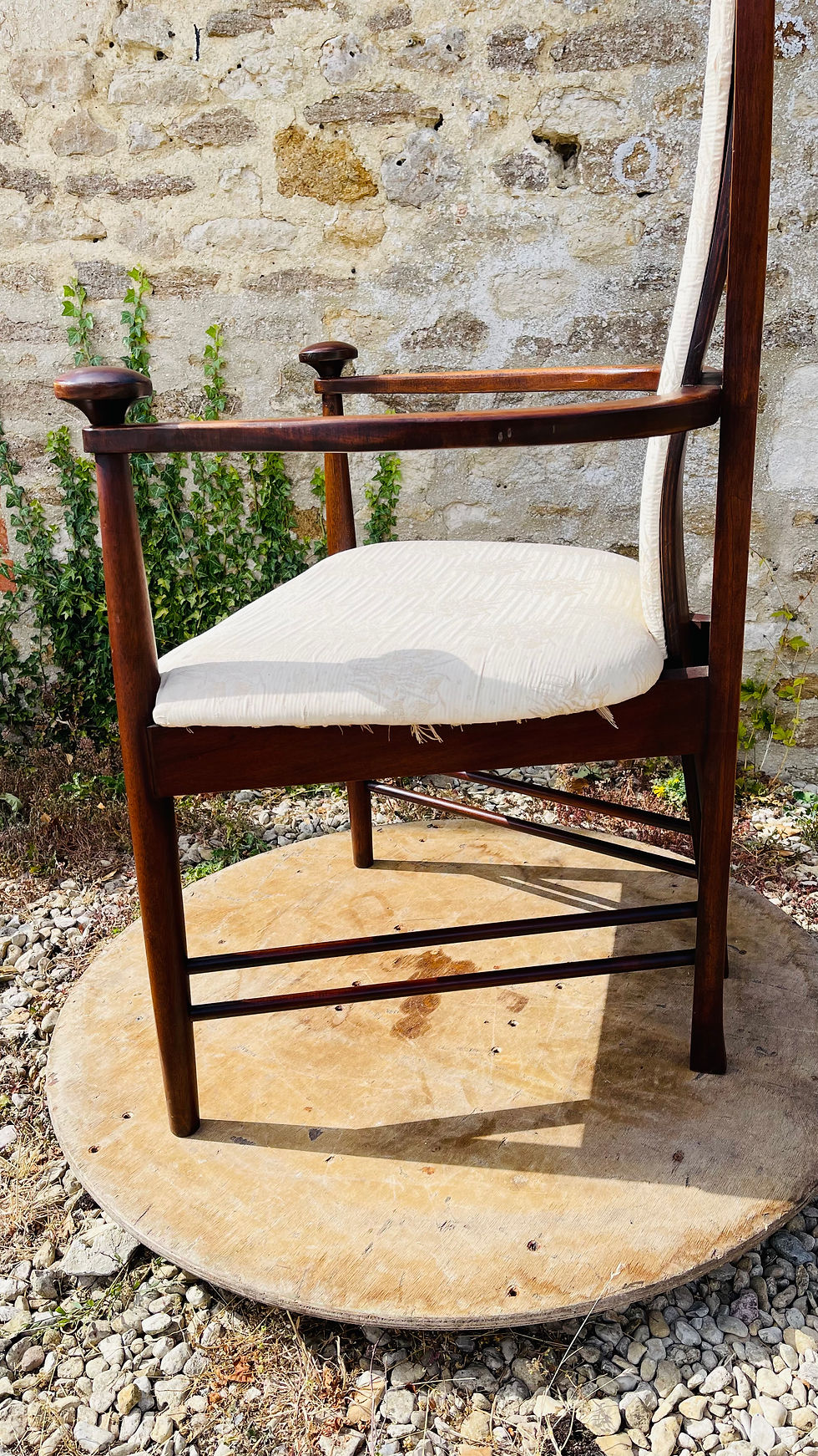 Thumbnail: Charles Rennie Mackintosh Hill House Inspired High Back Armchair #9229