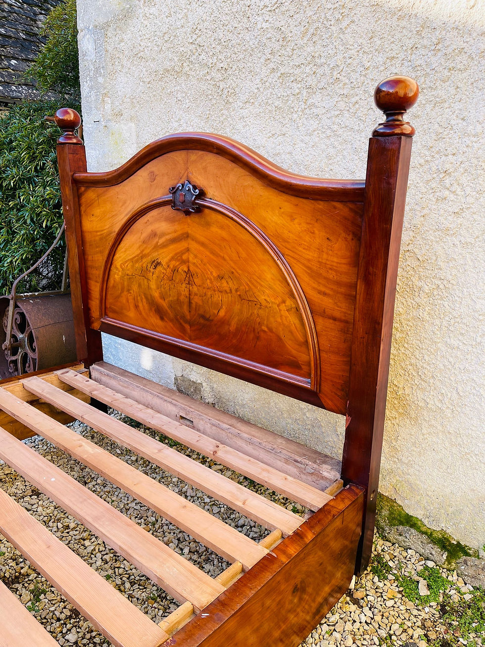 Thumbnail: Attractive Victorian mahogany bedstead dating from Circa 1860. 