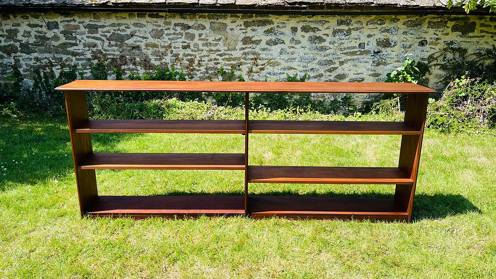 Thumbnail: Large vintage freestanding mahogany bookcase - #