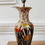 Thumbnail: Vintage Japanese Satsuma design ceramic baluster lamp. #8498/1