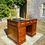 Thumbnail: Art Deco 10 drawer demountable pedestal desk.