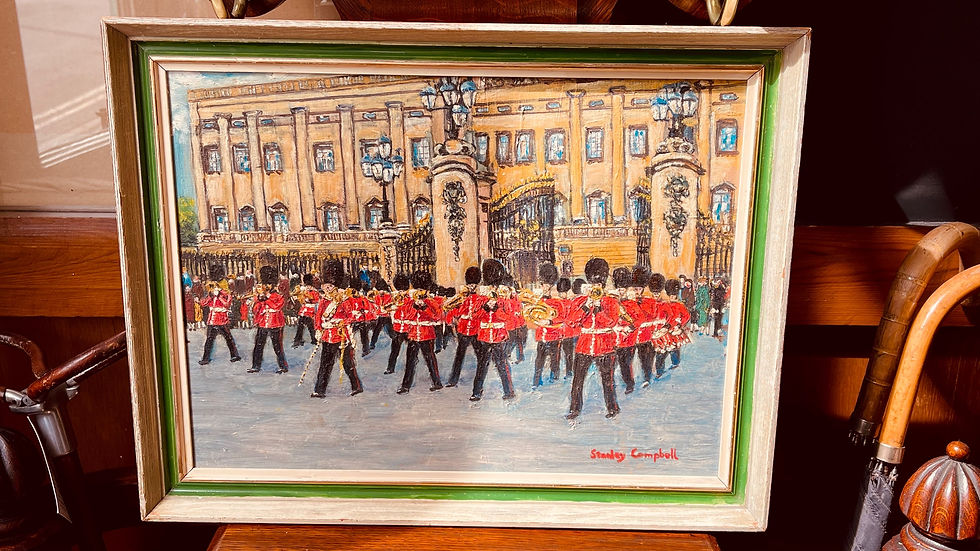 Thumbnail: Changing of the Guard original framed oil painting
