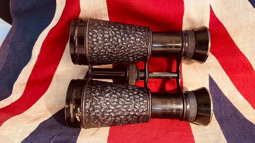 Thumbnail: WW1 HMS Valiant Officers binoculars #6132/8