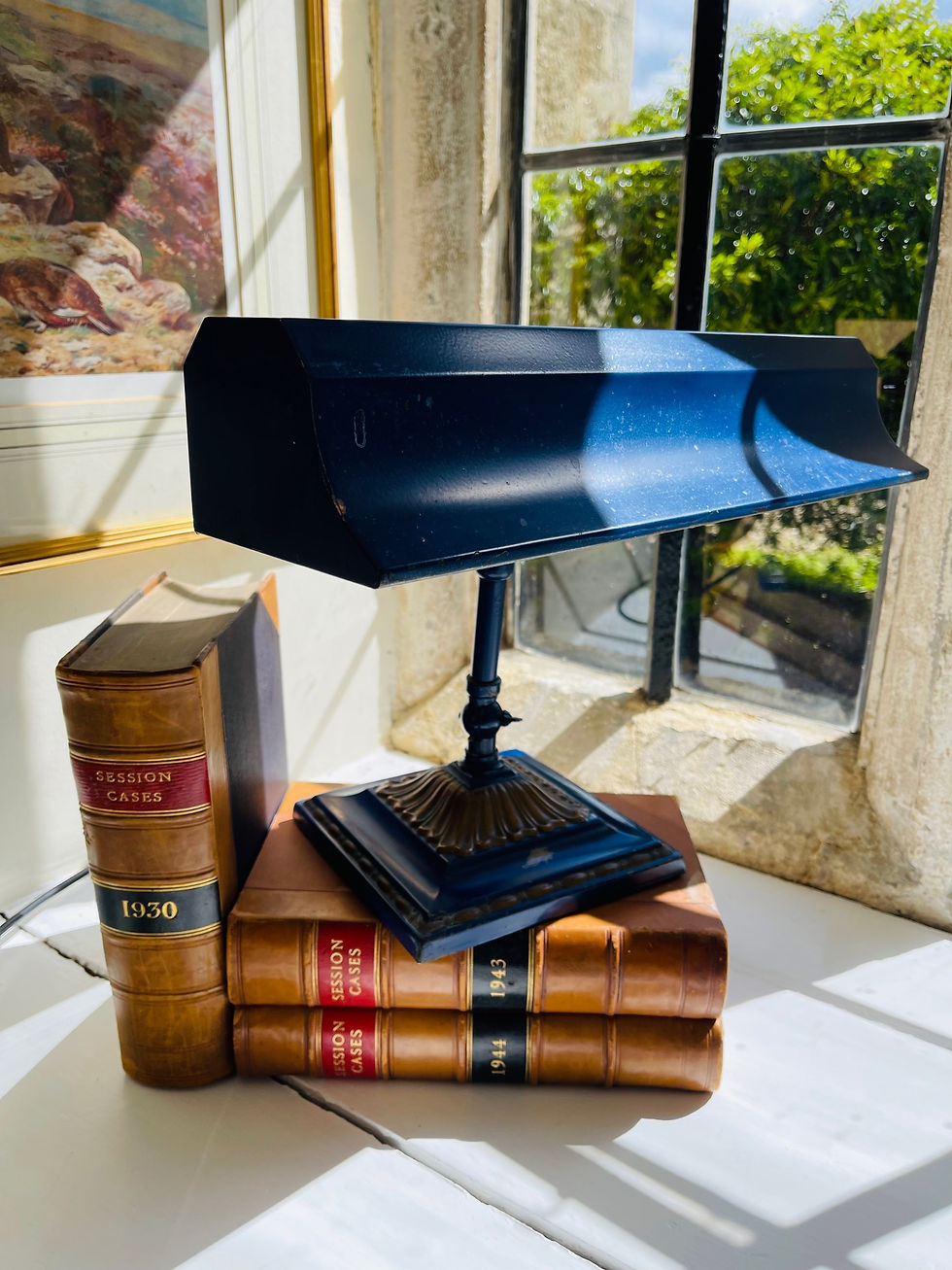 Thumbnail: 1930’s Art Deco Emeralite desk lamp by HD McFaddin & Co., New York. #8246