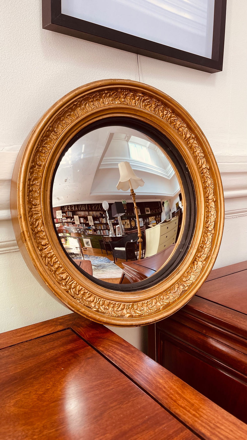 Thumbnail: Early 20thC Regency style convex circular mirror - #8832