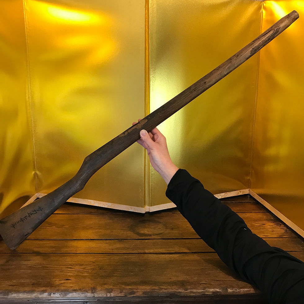 Thumbnail: Hand carved life size vintage replica rifle