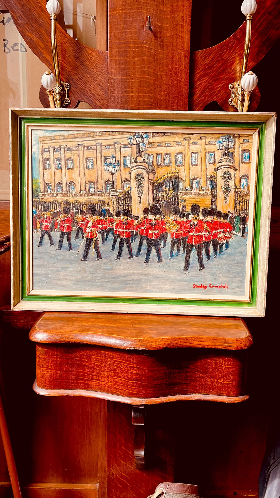 Thumbnail: Changing of the Guard original framed oil painting