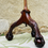 Thumbnail: Antique mahogany Eagles Claw and Ball Floor Lamp - (shade not included) - 