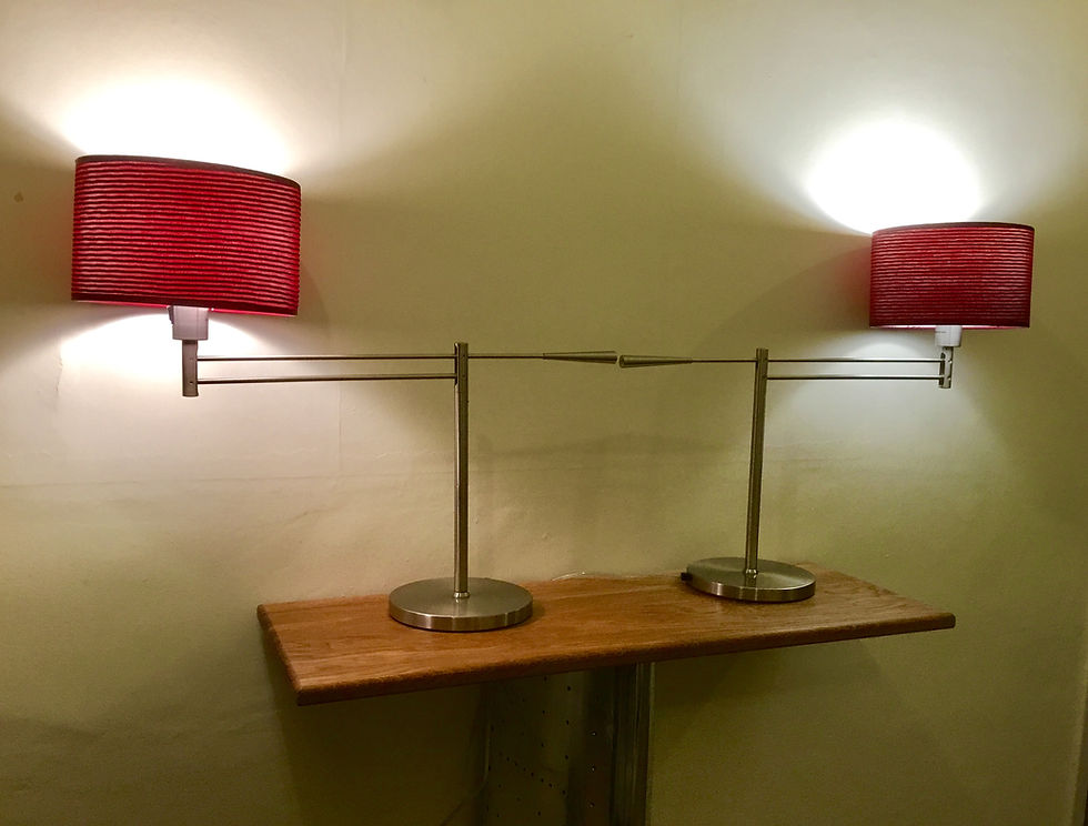 Thumbnail: Pair of luxury 5* hotel articulated designer lamps