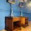 Thumbnail: Pair of matching vintage Georgian style mahogany bedside cabinets - 