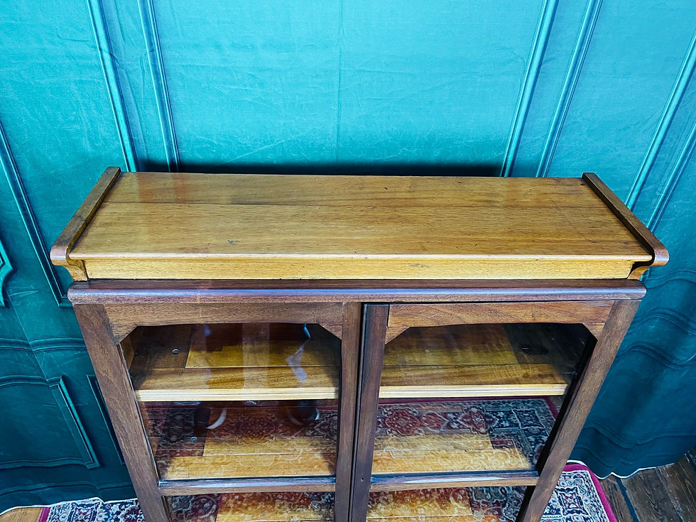 Thumbnail: Antique mahogany legal bookcase by WM Baker & Co. Oxford.