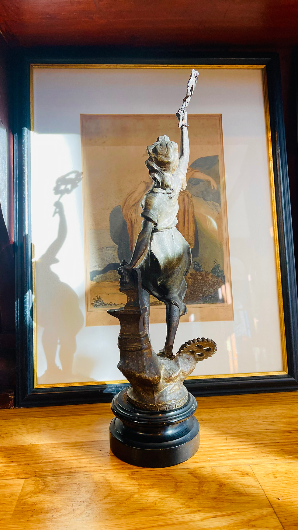 Thumbnail: Pair of reproduction French Revolution Spelter statues - #9035